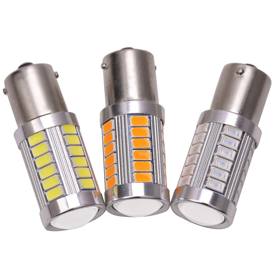 

2pc 1156 7506 BA15S P21W 5630 5730 LED Car Tail Bulb Brake Lights 12V Auto Reverse Lamp Daytime Running Signal Light car styling