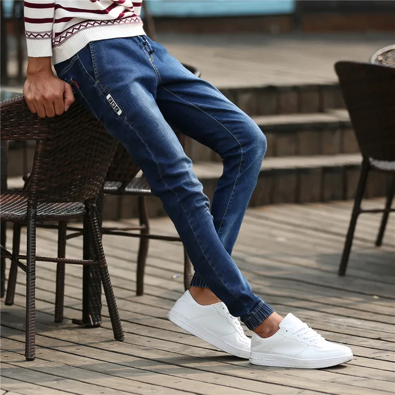

New style Retro Nostalgia Blue Denim Stretch Jeans autumn Leisure jeans Famous Brand Casual pants pantalones vaqueros 965 1