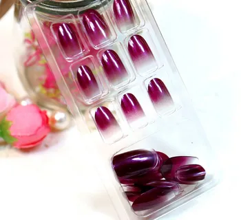 

24Pcs French Acrylic False Nails Artificial Nail Art Tips Salon Makeup Design Decorations Tools Fake Nails Faux Ongles