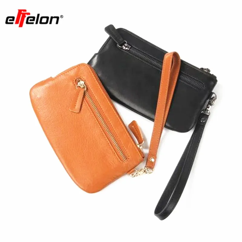 

NEW Wallet Leather Case for Apple 7 7S 7 Plus 5 Zipper Handbag Multi Functional Real Leather Pouch for 4.7~6.3'' Mobile Phone