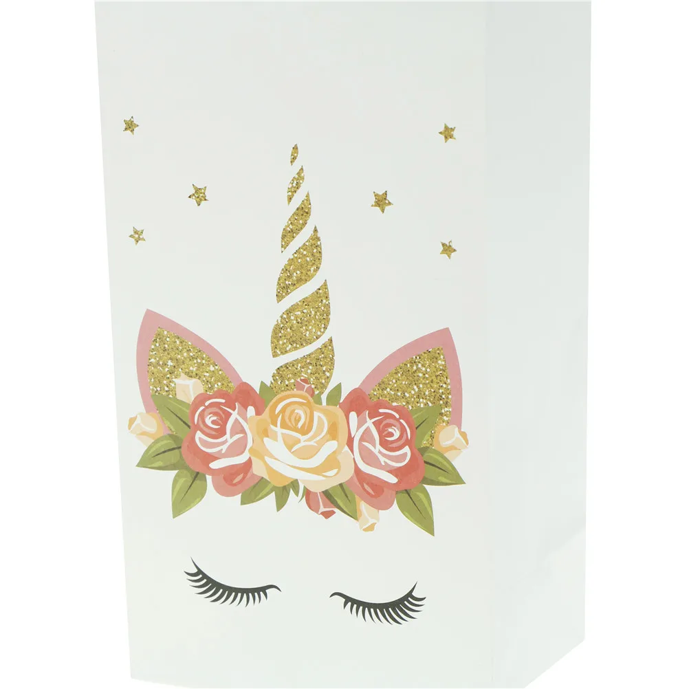 5pcs Unicorn Paper Bag Unicorn Kids Unicorn Gift Bag Wedding Favors And