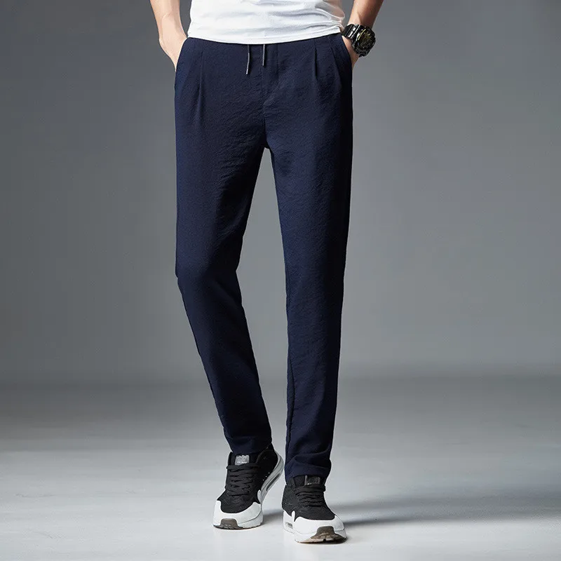 

MRMT 2019 Brand New Summer Men's Trousers Loose Fast Dry Casual Pants for Male Fashion Small Feet Tight Trouser