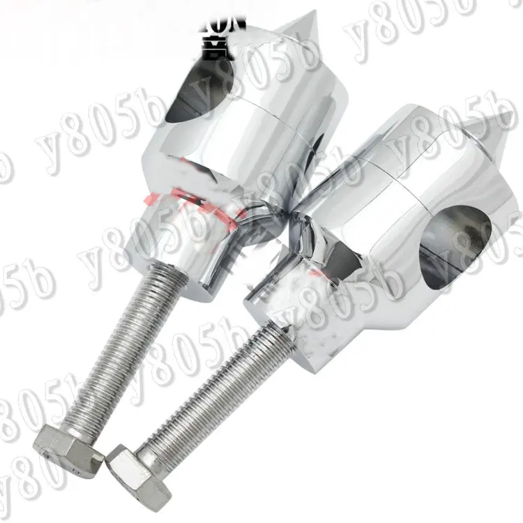 Хромированные переходники на руль 1 дюйм 2 5 дюйма для Suzuki 8. 0 C90 M109R C109 Marauder 800 M50 Intruder