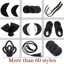 DIFEI синтетические шиньоны, резинки для наращивания, накладные волосы, накладные волосы, шиньон, аксессуары