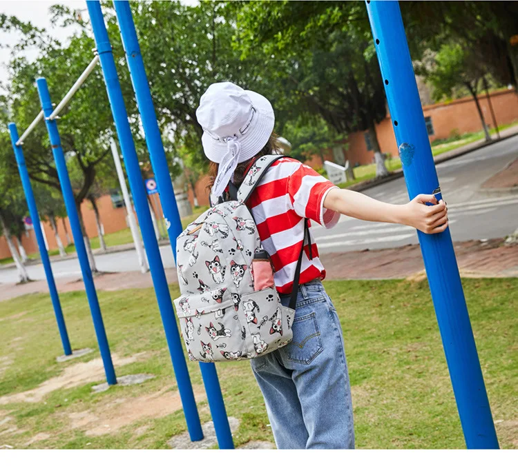 Школьные сумки для девочек-подростков, детские рюкзаки с милым животным принтом, Детский Школьный Рюкзак, Сумка с кошкой
