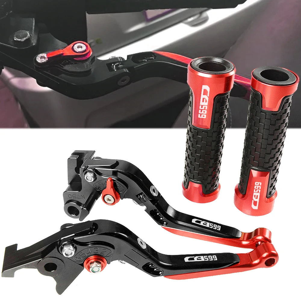 

Motorcycle Accessories CNC Brake Clutch Levers Pivot Levers Handlebar Grips For Honda CB599 CB 599 1998-2006 1999 2000 2001 2002