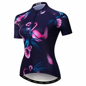 

Outdoor Cycling Jersey women Bike Jerseys 2018 road MTB bicycle shirts Short Sleeve sportswear maillot Racing top Purple girls