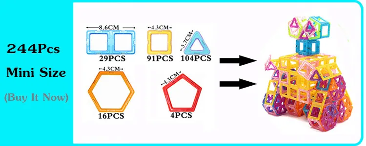Mylitdear мини Размеры 3D Магнитный конструктор 45 шт. Магнитная здания Конструкторы Ветряные мельницы DIY обучения Образовательные Кирпичи Игрушечные лошадки для детей