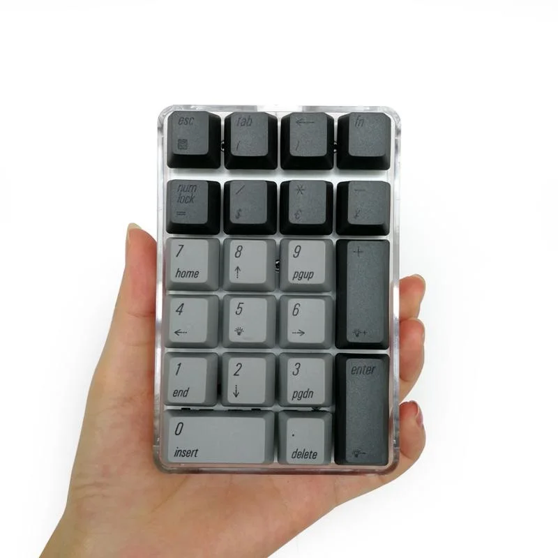 Все новые Magicforce Crystal 21 ключ USB Проводная Механическая клавиатура внешняя официальная цифровая клавиатура Cherry, Gateron Механическая ось