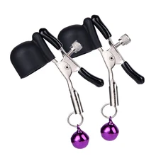 Women Nipple Clamps Breast Nipple Vibrating Clip with Chain Slave Fetish Sex Toys SN-Hot