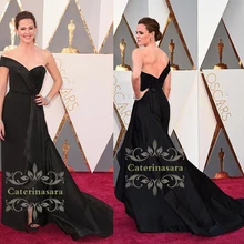 Одно плечо длина до пола тафты открытая спина/стиль знаменитостей/официальное вечернее платье с разрезом спереди