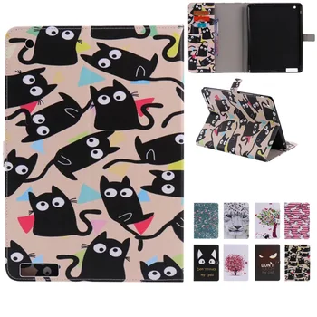 

Fashion High Quality Painted Flip PU Leather Case For iPad 2 3 4 Smart wake up sleep Magnetic Design Cover For iPad2 iPad3 iPad4