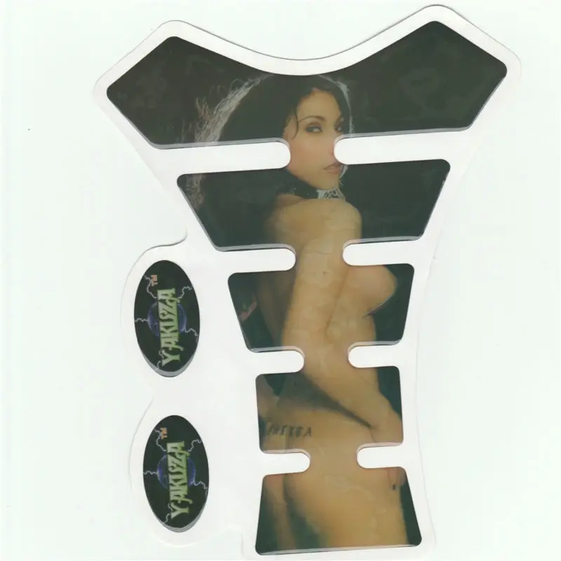 

3D Fish Bone Sexy Funny Beautiful Lady Automobile Motorcycle Sticker Gas Fuel Cap Tank Pad Protector Decal Decorative Stickers