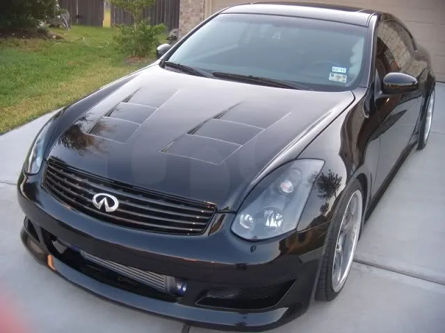 Передний капот из углеродного волокна для 2003-2007 Infiniti G35 2D Coupe TS style капот