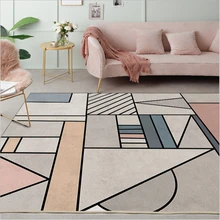 AOVOLL, Рождественский коврик для гостиной, Скандинавская геометрическая мозаика, серо-белый дверной коврик, ковер для спальни, серый Современный домашний декор