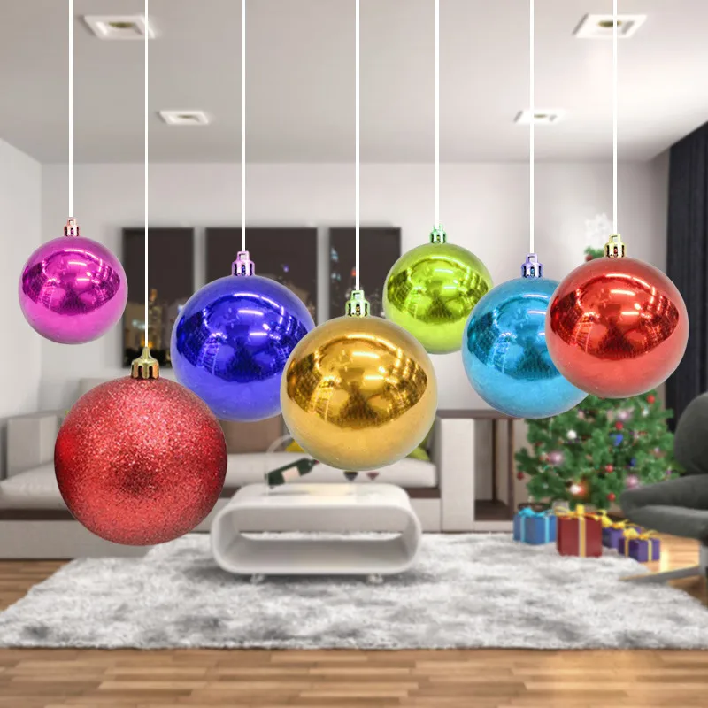 24Pcs/Lot Christmas Tree Ball Baubles Xmas Party Wedding Hanging Ornament Christmas Decoration Supplies 10 Colors