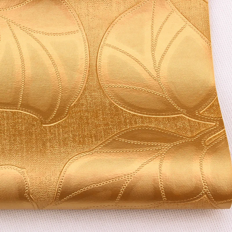 Lychee Life A4 узор лотоса искусственная кожа ткань высокое качество Синтетическая Кожа DIY швейный материал для рукоделия - Цвет: 2