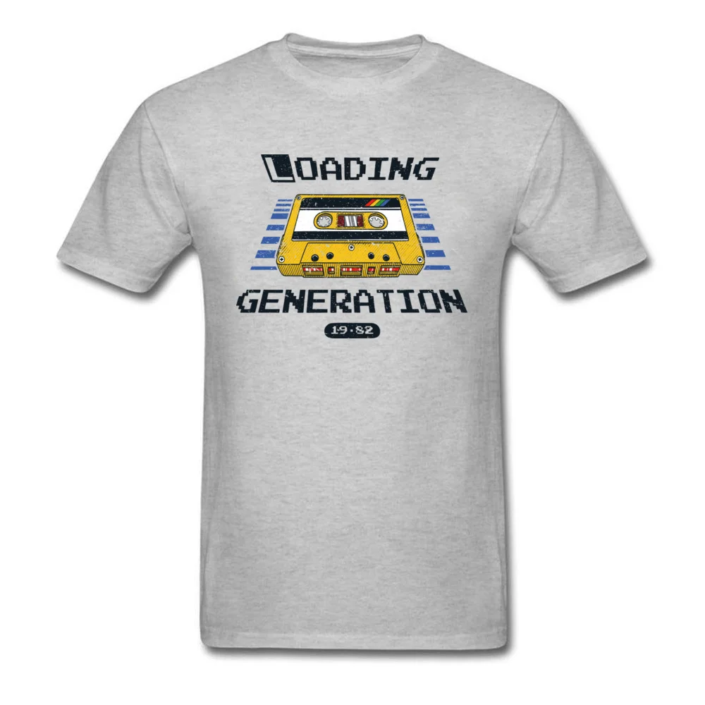 PrintingPrint Short Sleeve T Shirt April FOOL DAY 2018 New Crew Neck 100% Cotton T-Shirt Men T Shirt Loading Generation  Loading Generation grey