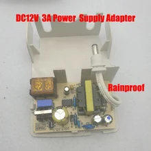 12V 3A Power Supply Outdoor rainproof CCTV Camera Power Adapter for Security camera