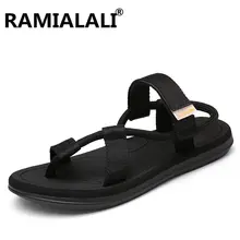 Для мужчин; Летние босоножки; Открытый Мужская обувь воды Повседневное пляжные сандалии дышащие, на нескользящей плоской подошве, Ванная комната Для мужчин; модные сандалии