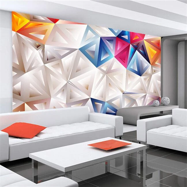 Custom 3d mural 3D modern minimalist geometric personality ...