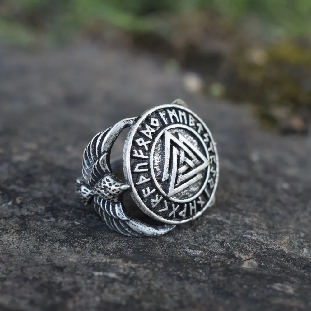 Кольцо Valknut в старинном стиле женское стиль викингов Sanlan|Кольца| |