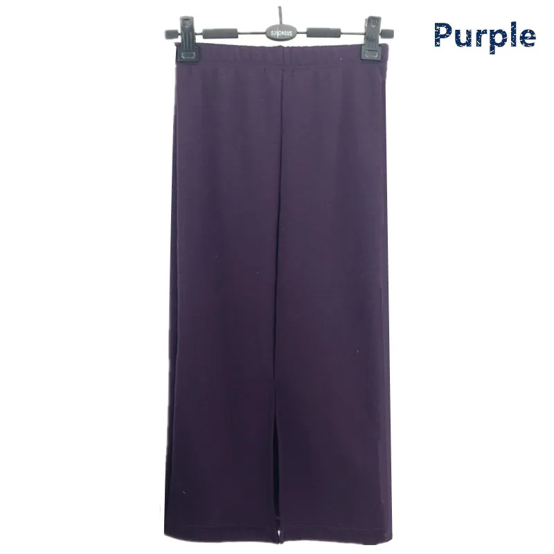 Осень-зима, офисная юбка с разрезом сзади, высокая талия, уплотненная, теплая, Вельветовая, боди, юбка размера плюс, женские миди юбки, XS-5XL - Цвет: Фиолетовый