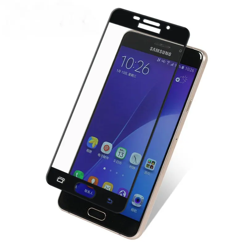 Закаленное стекло для Samsung Galaxy A3 A5 A7 2017 полноэкранная защита тонкая защитная
