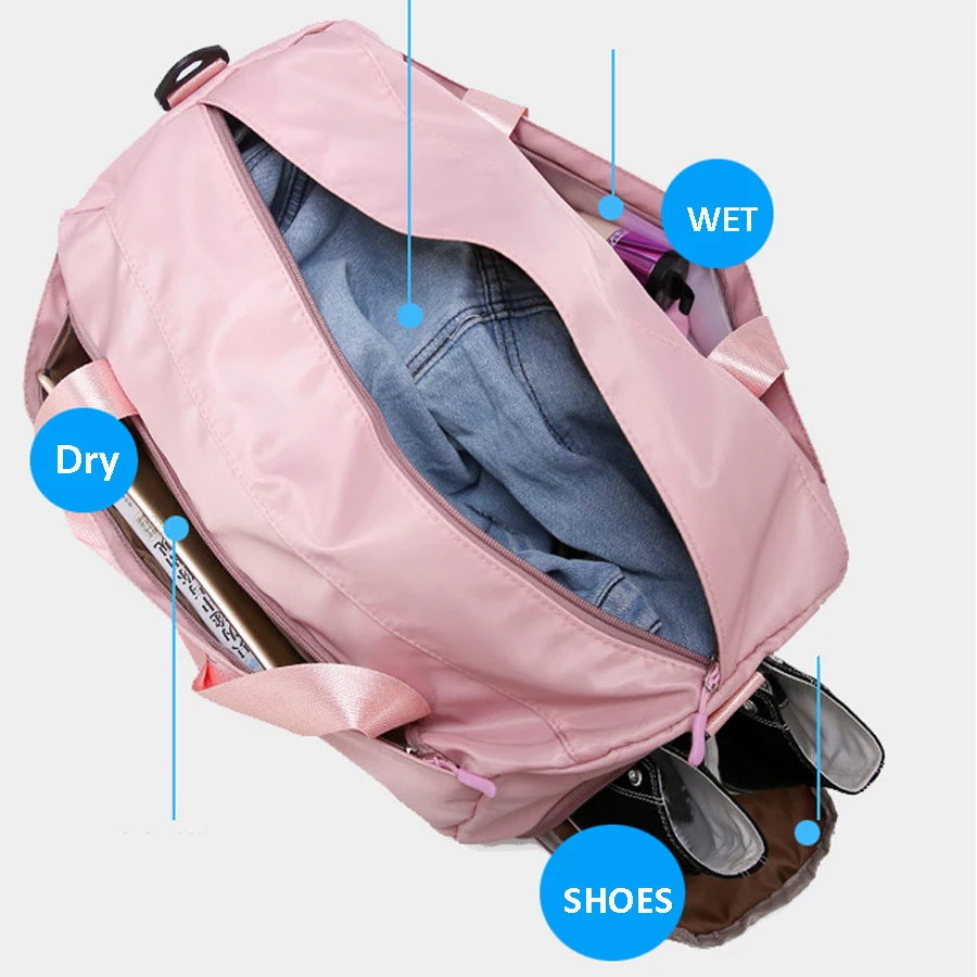 Sports Bags for Women 2019 Sportnew print waterproof sac de sport gym bag Multifunction Handbag training shoulder bag gymtas
