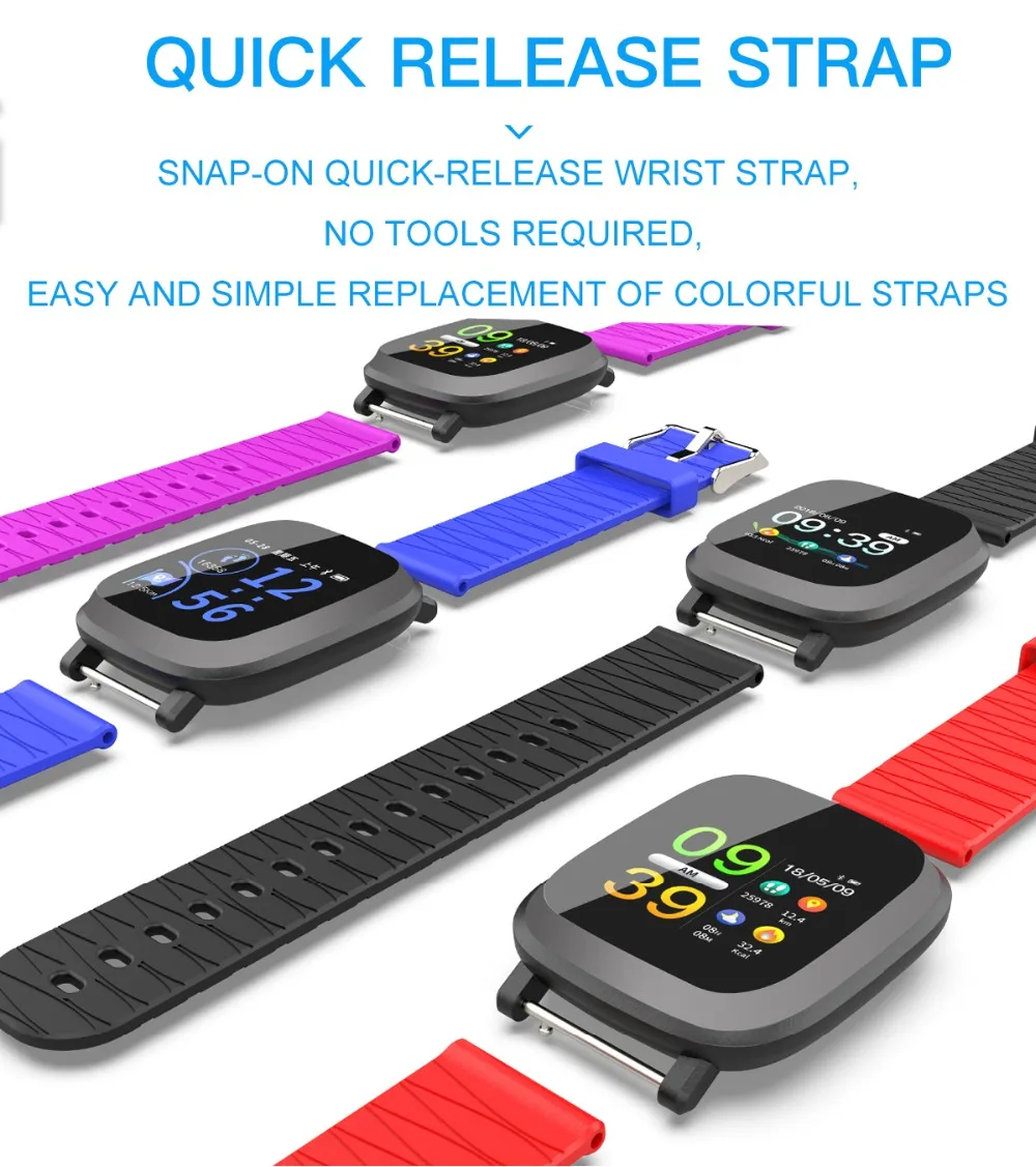 Hangrui M30 Smart Bracelet 1.3 inch Color Screen Wristband Fitness Tracker Heart Rate Tracker Waterproof Sport Smart Wristband (8)