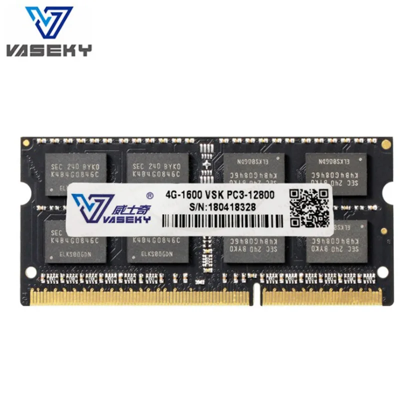 Оперативная память Vaseky DDR3 4 Гб 1600 МГц память для ноутбука 204pin 1,5 в 2 ГБ/4 ГБ/8 ГБ Новая память для ноутбука DIMM полная совместимость - Емкость: DDR3 1600 2G