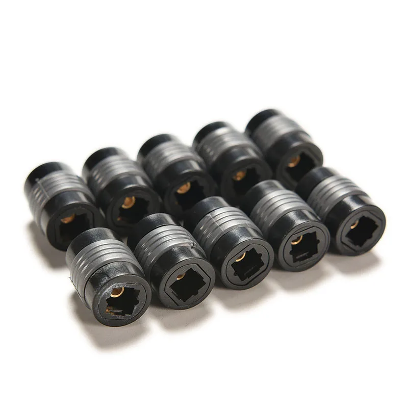 

1PC Optical Fiber Female Coupler Toslink Female Optical Audio Cable Connector Converter Extension Extender Adapter Black