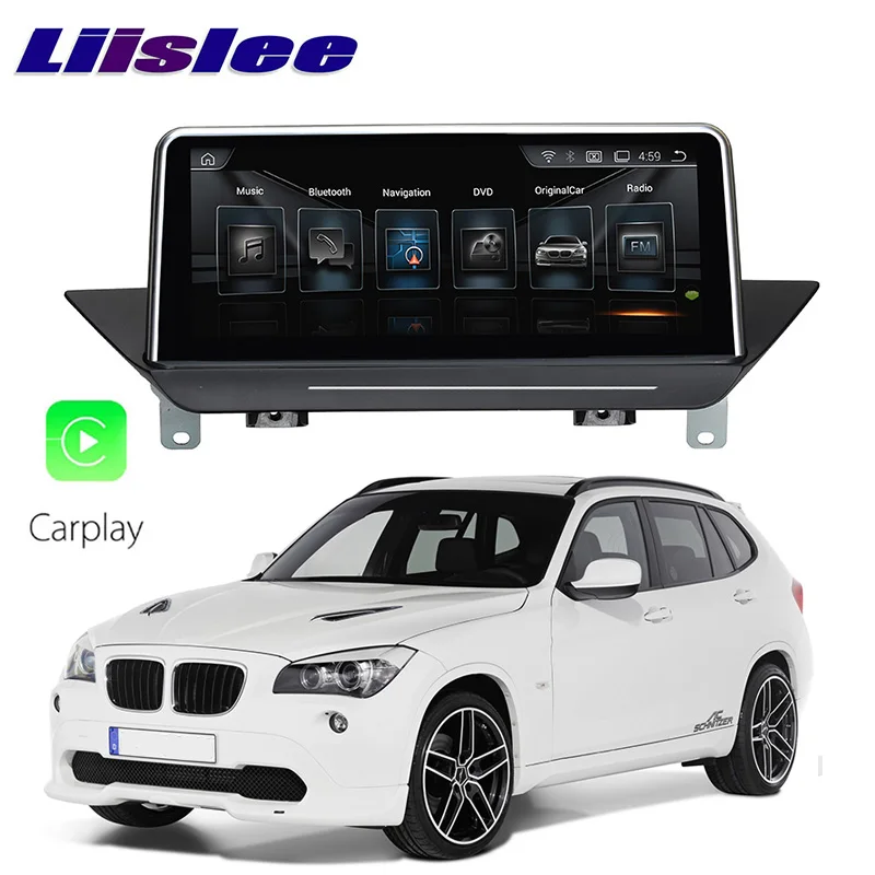 LiisLee Автомобильный мультимедийный gps аудио Hi-Fi Радио стерео для BMW X1 E84 2009~ NBT стиль навигации NAVI