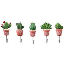 5 uds maceta para plantas y cactus pared ganchos para amas de llaves para colgar de la suspensión de puerta Vintage abrigo ganchos de pared toalla clave Rack para cocina Deco