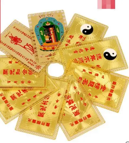 

Pig Aging Metal Card Ten Phases Self-contained Golden List Title and Mascot of the Year of Lifetime