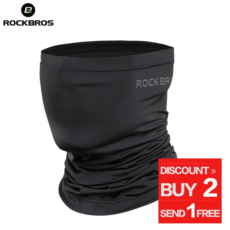 ROCKBROS المشي والأوشحة باندانا الرجال امتصاص العرق تنفس التخييم وشاح الرقبة الدافئة تشغيل الدراجات التكتيكية قناع وجه بالاكلافا