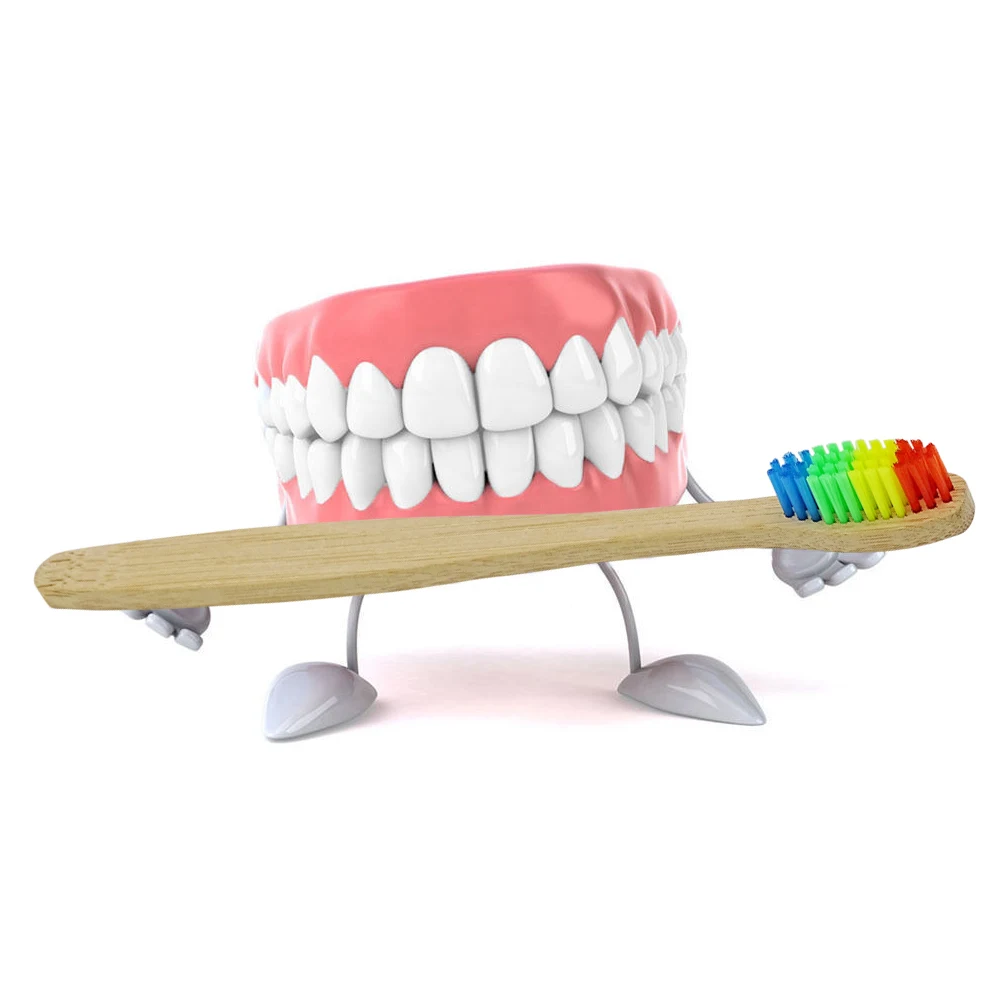 

Drop Ship 1pcs Colorful Tooth Brush Head Environment Wooden Bamboo Toothbrush Oral Care Soft Teeth Brush Bristle Teethbrush
