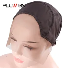 Спереди кружева Материал Шелковый парик Кепки Профессиональный парик делая инструменты мягкие швейцарская кружевная Кепка с регулируемым Эластичная лента для изготовления париков