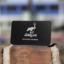 Нержавеющая сталь гальванические матовый черный металлический визитная карточка