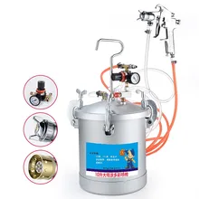 10л пневматическая многоцветная краска для пистолета, краска для воды, красочный напорный бак, распылительная машина, настоящая краска