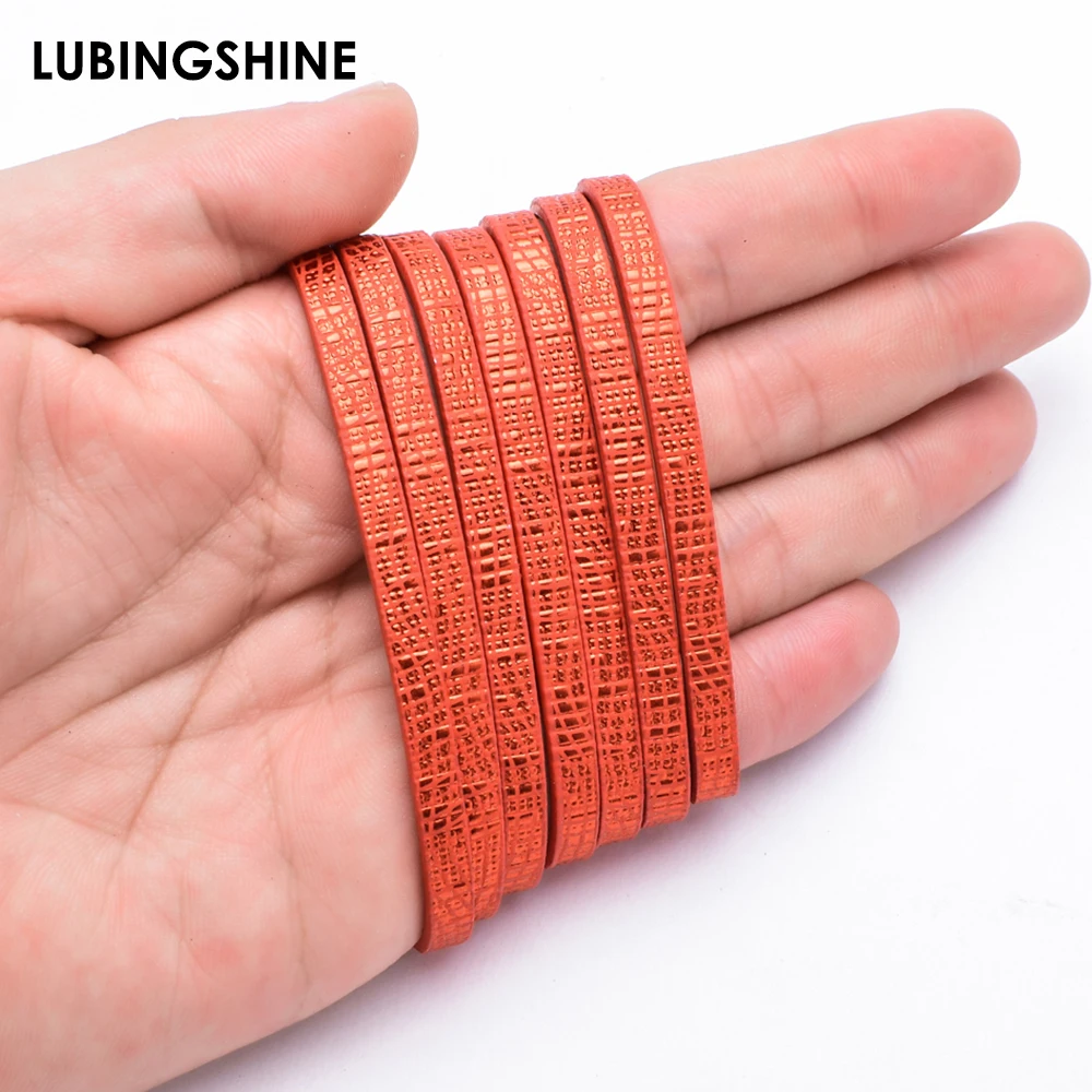 

Flat Faux Leather Cord Rope Thread String for Bracelet Necklace Connector Jewelry Making Accessories DIY Craft for Men and Women