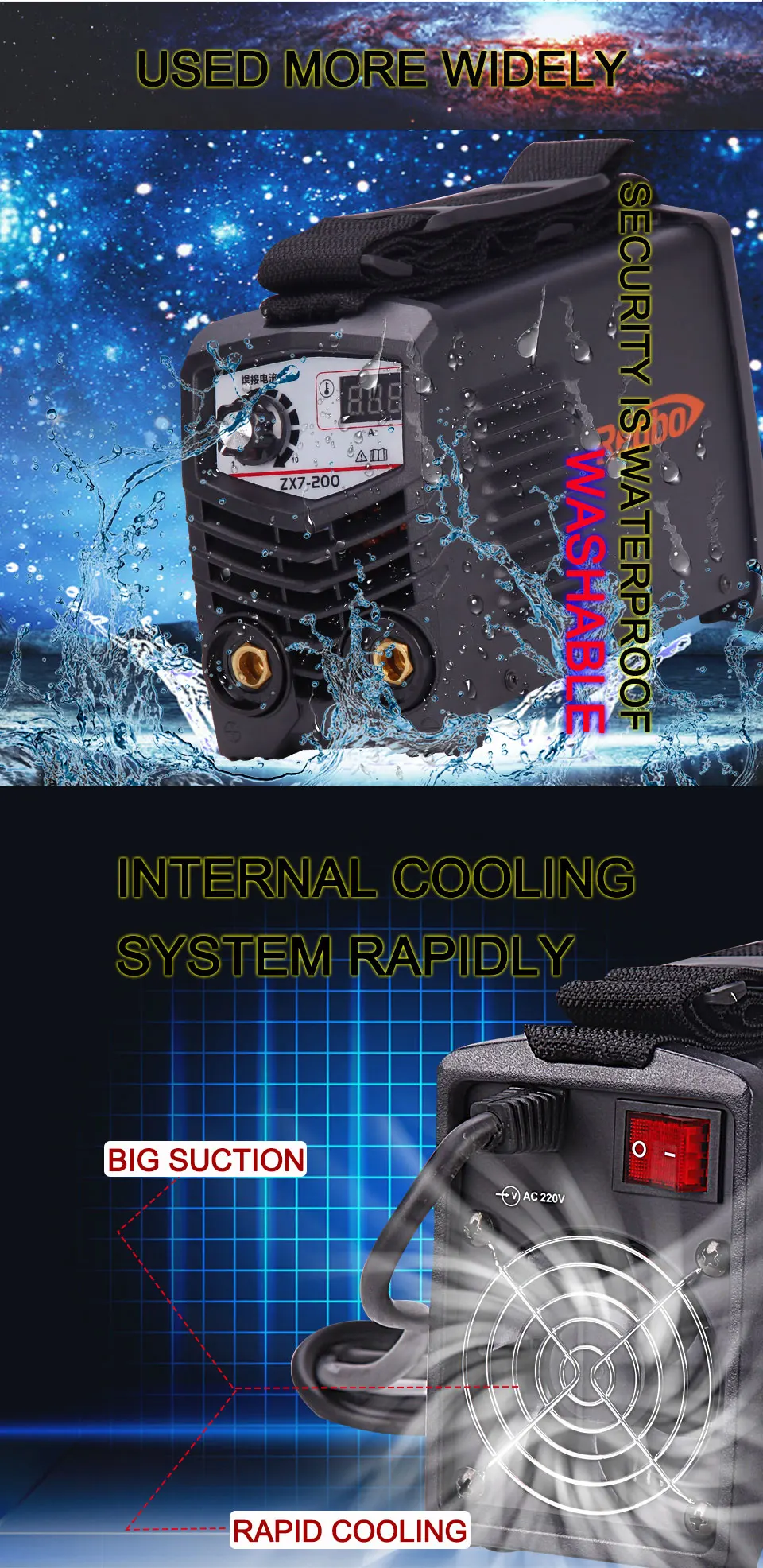 REDBO MMA/ARC/ZX7-200 DC дуговой Электрический Intenter сварочный аппарат MMA сварочный аппарат для сварочных работ и электрических работ