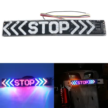 Motocykl światło STOP LED włącz sygnał miga 12V uniwersalny motocykl skuter tylne światła wskaźnik hamowania światło ostrzegawcze do ruchu drogowego tanie i dobre opinie Zespół światła tylnego NoEnName_Null