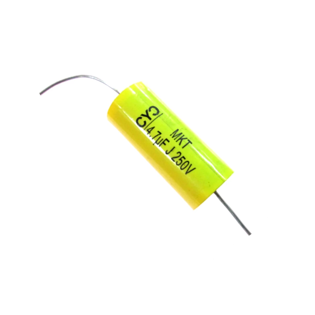 2pcs 4.7uF 250V Metallized Polyester Film Capacitor Audio Crossover Frequency divider midrange speaker