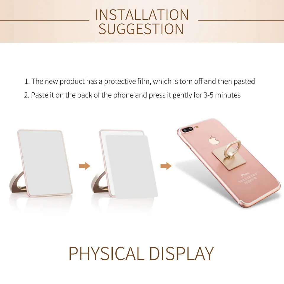 Screen guard Mobile Phone Smartphone Stand Holder Finger Ring For iPhone 8 plus X HUAWEI Smart Phone IPAD MP3 Car Mount Stand (10)
