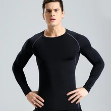 Мужская футболка для фитнеса с длинным рукавом быстросохнущая баскетбольная майка Облегающая рубашка для бега спортивные костюмы эластичная Спортивная футболка одежда