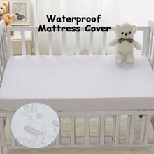 Size 72 132cm Baby Mattress Cover Vingl Free All Natural Waterproof Topper Style On Elastic Against