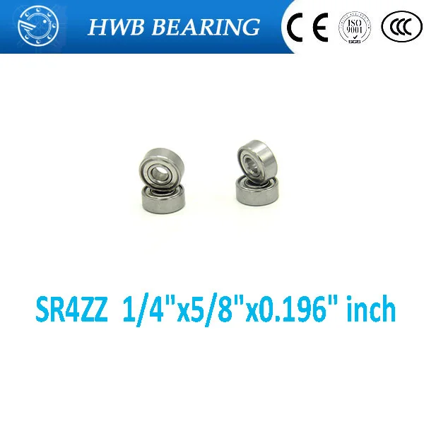 10 шт. SR4ZZ(6,35*15,875*4,978) подшипник из нержавеющей стали 1/" x5/8" x 0,19" дюйм, миниатюрный шарикоподшипник RC модели