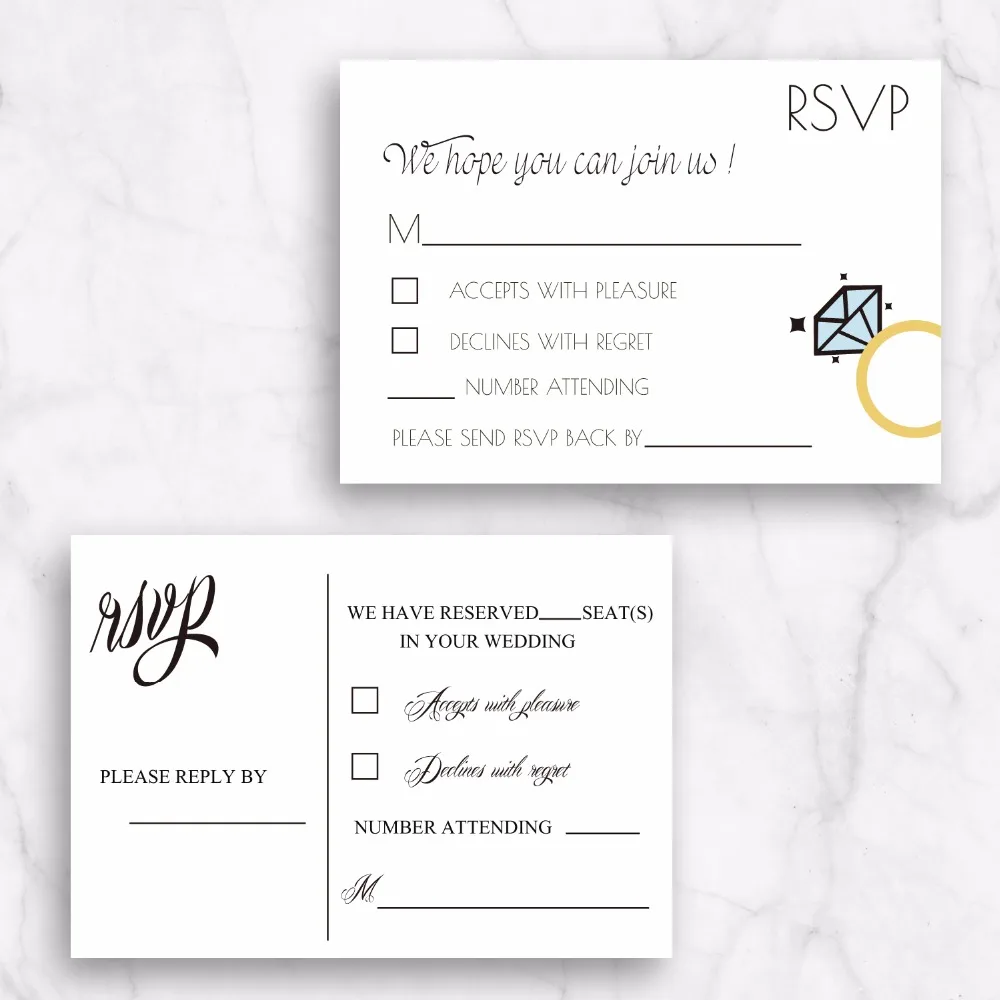 Unique Reply Cards