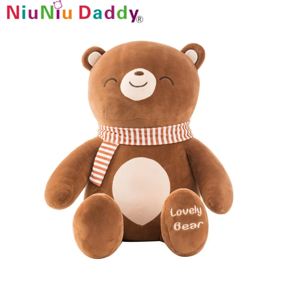Niuniu Daddy 65cm White Plush Lovely Bear Plush Bear Stuffed Animal Pillow Kids Doll Gifts Stuffed Animals Free Shipping